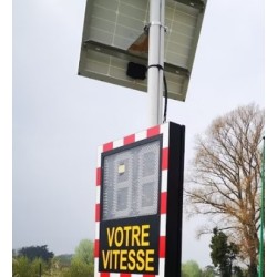 Indicator electronic avertizare viteza - panou solar